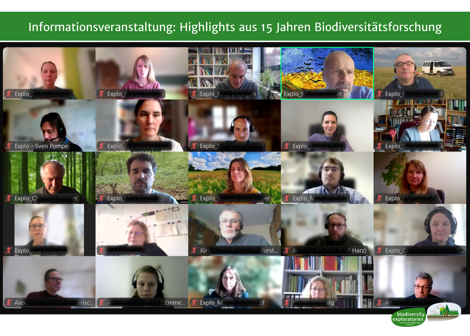 Informationsveranstaltung: Highlights aus 15 Jahren Biodiversitätsforschung